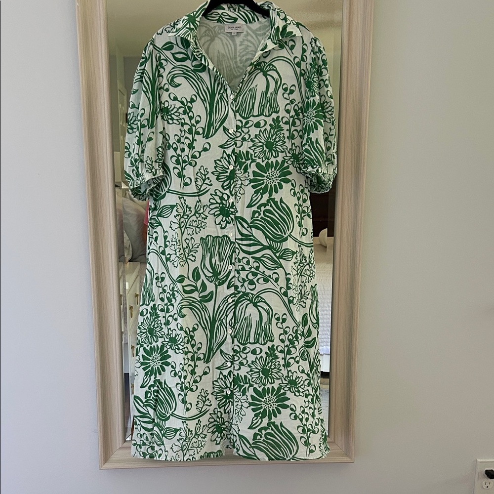 Floral Dress Green
